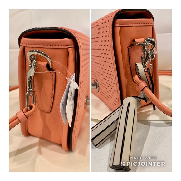 NWT Auth Coach Perforated Penelope Leather 23404 - Picture 2 of 8